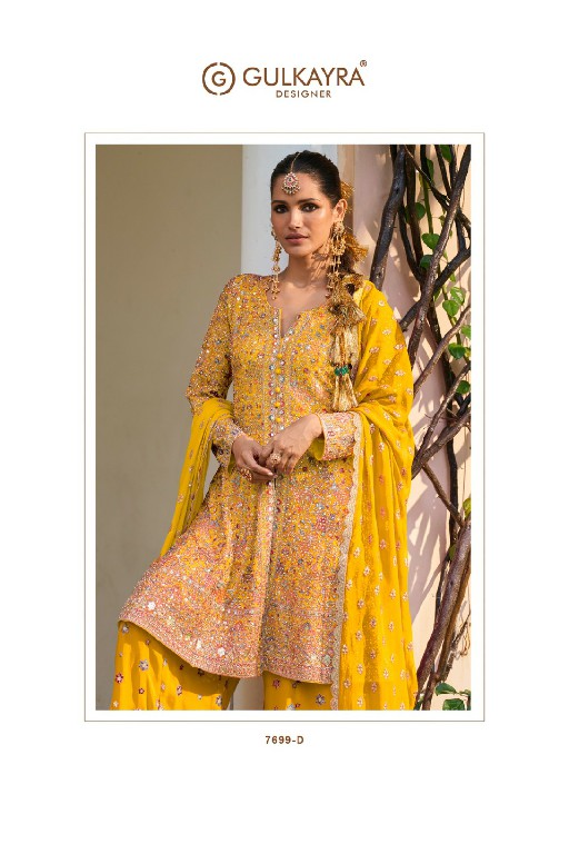 GULKAYRA DESIGNER RAKUL WHOLESALE READYMADE REAL GEORGETTE DESIGNER WEAR 3 PCS SUITS EXPORTER