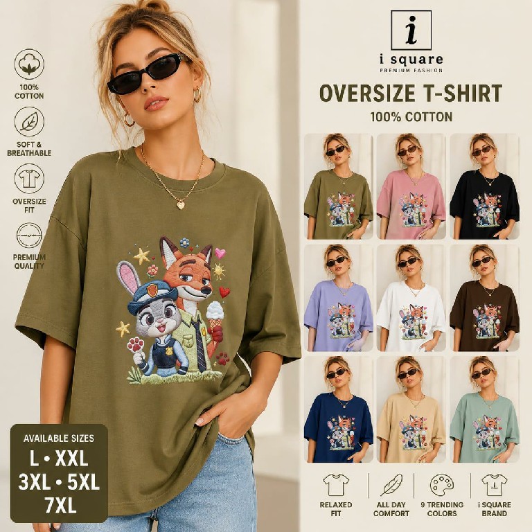 I SQUARE LAUNCH READYMADE COTTON OVER SIZE T SHIRT FOR WOMEN ONLINE
