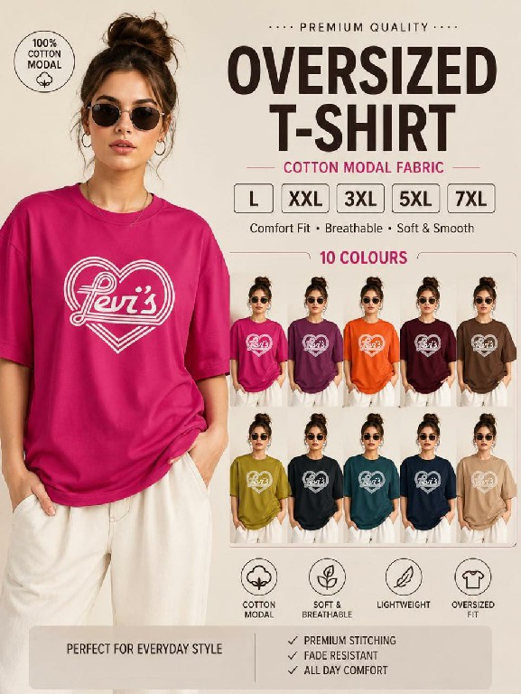 I SQUARE LAUNCH READYMADE COTTON OVER SIZE T SHIRT FOR WOMEN ONLINE