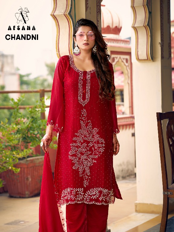 AFSANA CHANDNI WHOLESALE READYMADE FANDY SATIN FESTIVE WEAR 3 PCS COMBO SET SUITS SUPPLIER