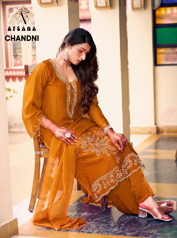 AFSANA CHANDNI WHOLESALE READYMADE FANDY SATIN FESTIVE WEAR 3 PCS COMBO SET SUITS SUPPLIER