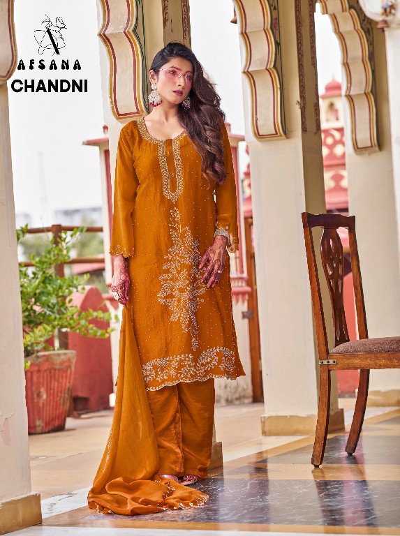 AFSANA CHANDNI WHOLESALE READYMADE FANDY SATIN FESTIVE WEAR 3 PCS COMBO SET SUITS SUPPLIER