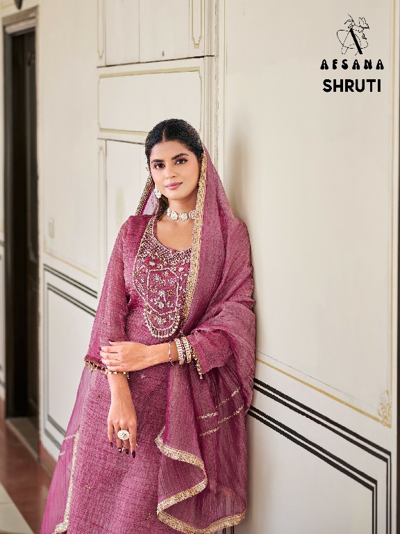 AFSANA SHRUTI WHOLESALE READYMADE SALSA CRUSH ELEGANT 3 PCS COMBO SET SUITS FOR EXPORT