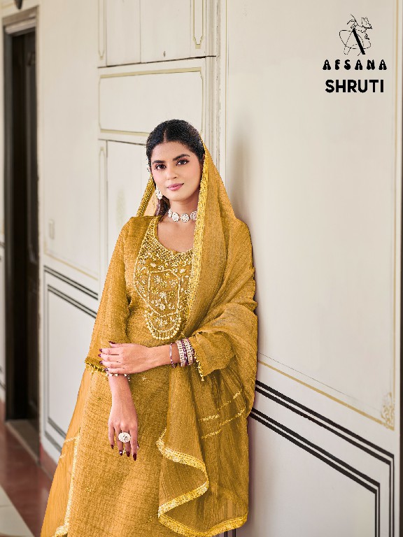 AFSANA SHRUTI WHOLESALE READYMADE SALSA CRUSH ELEGANT 3 PCS COMBO SET SUITS FOR EXPORT