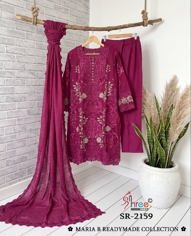 SHREE FABS R-2159 WHOLESALE READYMADE CRISTAL RAGGA CHIFFON MODERN STYLISH 3 PCS SUITS EXPORTER