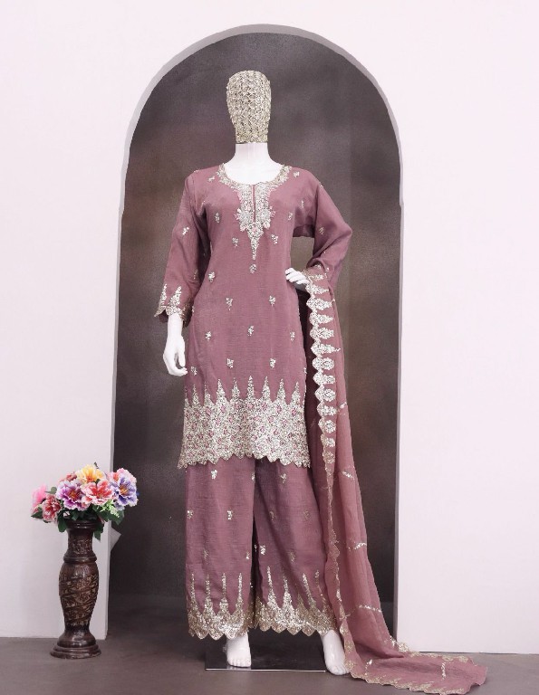 MAARIA-A D.NO 1001 WHOLESALE READYMADE HEAVY CRUNCHY WITH BEADS WORK 3 PCS SUITS ONLINE