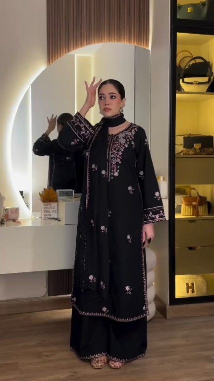 TEXTILEDEAL D.NO 6081 WHOLESALE READYMADE RAYON SATIN DESIGNER 3 PCS SUITS FOR EXPORT