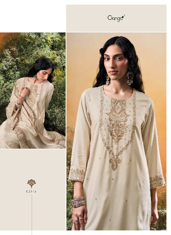 GANGA KRIDHA WHOLESALE PURE PASHMINA SOLID COLOR WINTER WEAR UNSTITCH SALWAR SUITS EXPORTER