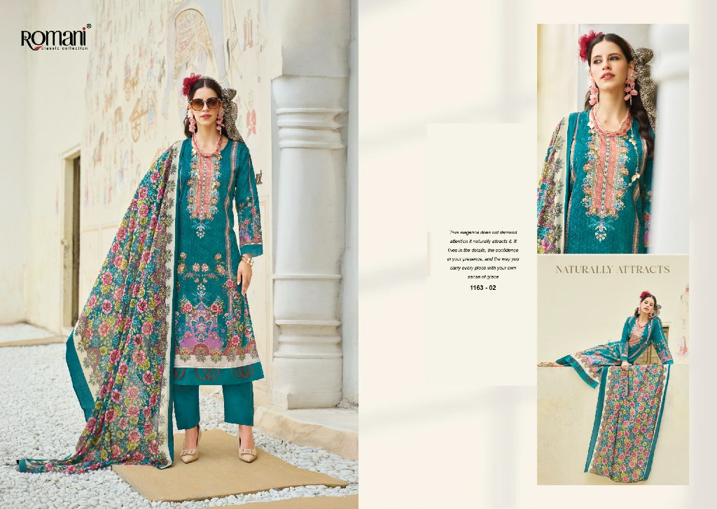 ROMANI NAFISA VOL 3 WHOLESALE SOFT COTTON EXCLUSIVE DESIGN UNSTITCH SALWAR SUITS SUPPLIER