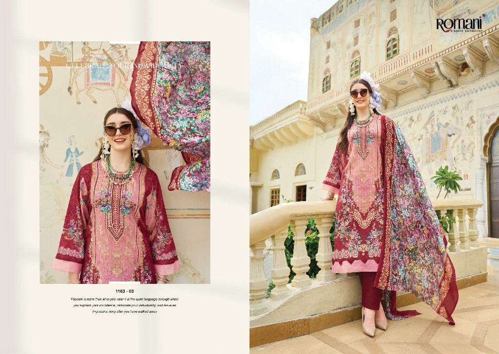 ROMANI NAFISA VOL 3 WHOLESALE SOFT COTTON EXCLUSIVE DESIGN UNSTITCH SALWAR SUITS SUPPLIER