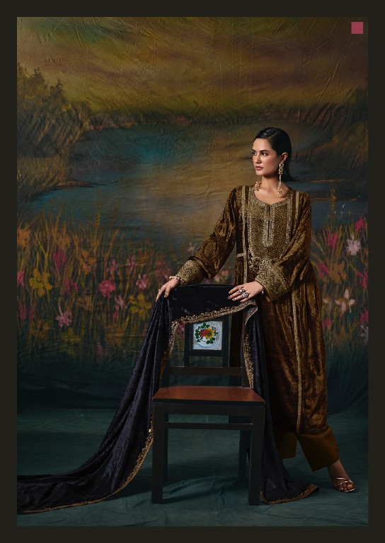 AIQA NOOR-E-RIWAAZ WHOLESALE VISCOSE VELVET WINTER SPECIAL UNSTITCH SALWAR KAMEEZ ONLINE
