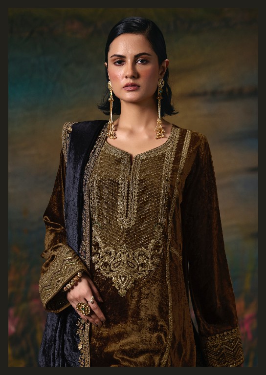 AIQA NOOR-E-RIWAAZ WHOLESALE VISCOSE VELVET WINTER SPECIAL UNSTITCH SALWAR KAMEEZ ONLINE