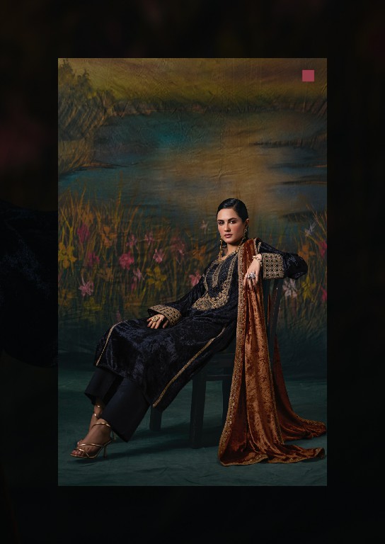 AIQA NOOR-E-RIWAAZ WHOLESALE VISCOSE VELVET WINTER SPECIAL UNSTITCH SALWAR KAMEEZ ONLINE