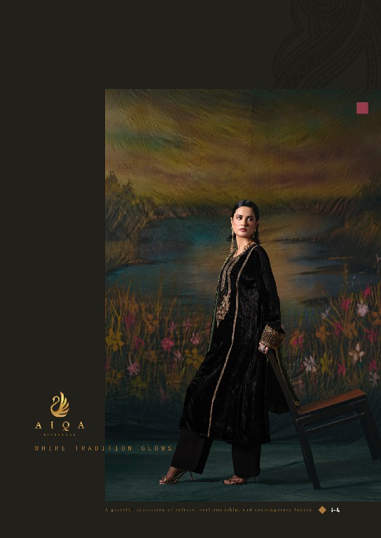 AIQA NOOR-E-RIWAAZ WHOLESALE VISCOSE VELVET WINTER SPECIAL UNSTITCH SALWAR KAMEEZ ONLINE
