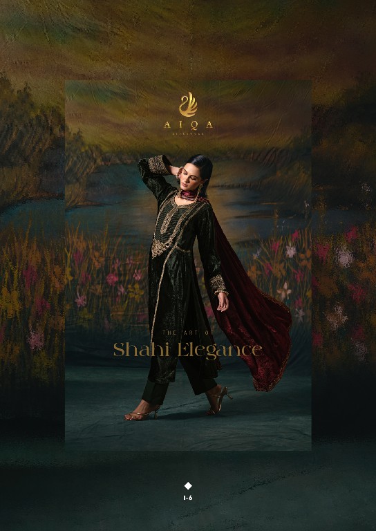 AIQA NOOR-E-RIWAAZ WHOLESALE VISCOSE VELVET WINTER SPECIAL UNSTITCH SALWAR KAMEEZ ONLINE