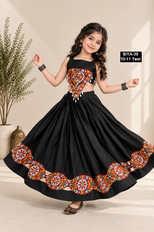 PAYAL CREATION D.NO SIYA-39 WHOLESALE READYMADE ROMAN SILK FULLY FLARED COMFORTABLE CHANIYA CHOLI FOR KIDS ONLINE