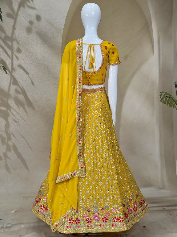 TEXTILEDEAL D.NO 209-D WHOLESALE GEORGETTE FESTIVE WEAR LEHENGA CHOLI FOR EXPORT