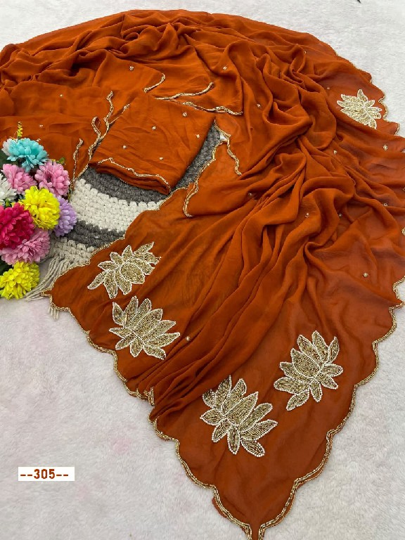 SUMA SANTUSTI WHOLESALE LUXURIOUS RANGOLI CRUSH INDIAN SAREES FOR WOMEN EXPORTER