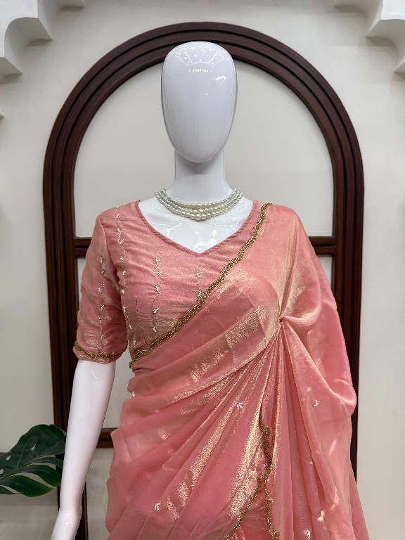 TEXTILEDEAL D.NO KD-648 WHOLESALE FENDY SILK HEAVY HAND WORK DESIGNER SAREES FOR WOMEN SUPPLIER