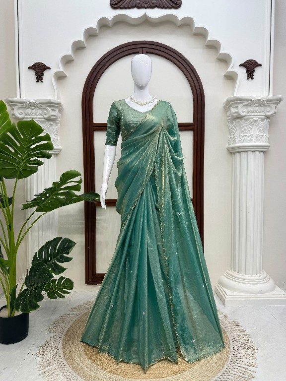 TEXTILEDEAL D.NO KD-648 WHOLESALE FENDY SILK HEAVY HAND WORK DESIGNER SAREES FOR WOMEN SUPPLIER