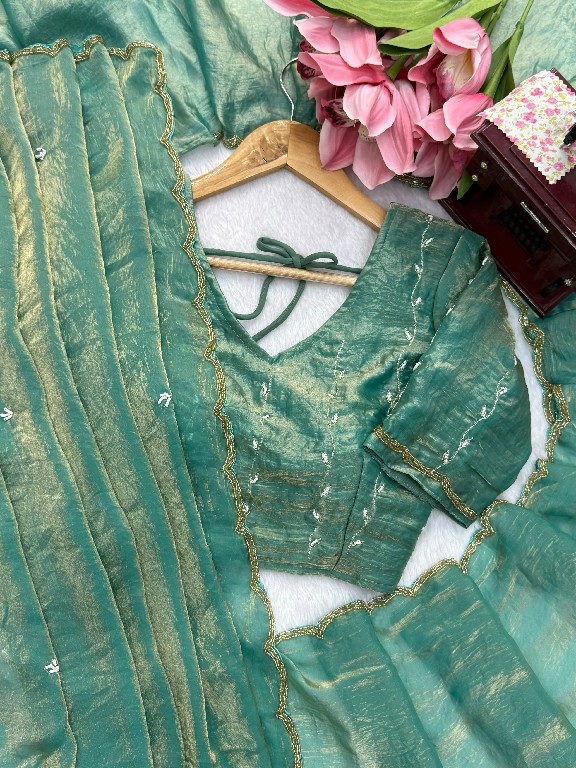 TEXTILEDEAL D.NO KD-648 WHOLESALE FENDY SILK HEAVY HAND WORK DESIGNER SAREES FOR WOMEN SUPPLIER