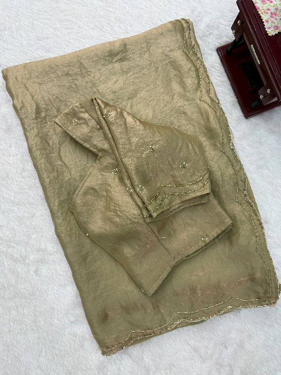 TEXTILEDEAL D.NO KD-648 WHOLESALE FENDY SILK HEAVY HAND WORK DESIGNER SAREES FOR WOMEN SUPPLIER