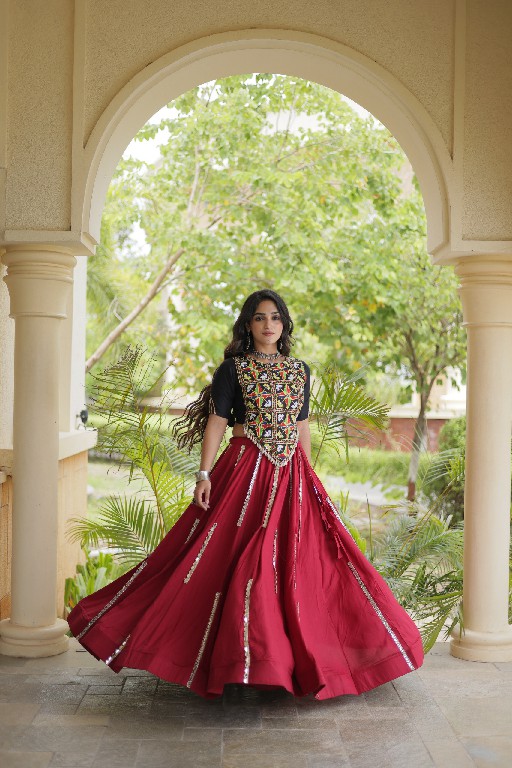TEXTILEDEAL D.NO LW-7185 WHOLESALE READYMADE RAYON WITH WORK NAVRATRI STYLE LEHENGA CHOLI FOR EXPORT