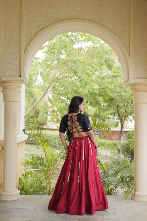 TEXTILEDEAL D.NO LW-7185 WHOLESALE READYMADE RAYON WITH WORK NAVRATRI STYLE LEHENGA CHOLI FOR EXPORT