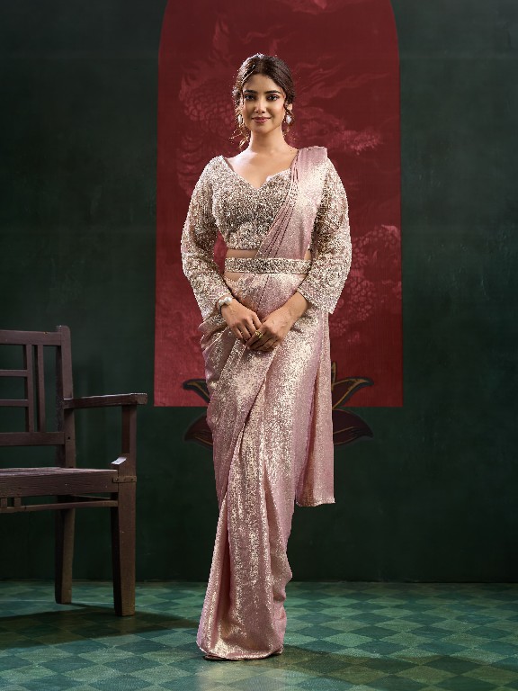 AMOHA D.NO 102449 WHOLESALE IMPORTED SANDWASH BEAD WORK READY TO WEAR PARTY WEAR SAREES FOR WOMEN ONLINE