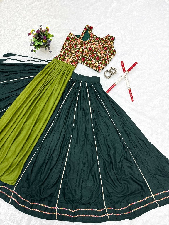 TEXTILEDEAL D.NO KD-17 WHOLESALE PURE COTTON FULLY STITCHED MODERN NAVRATRI LEHENGA CHOLI FOR EXPORT