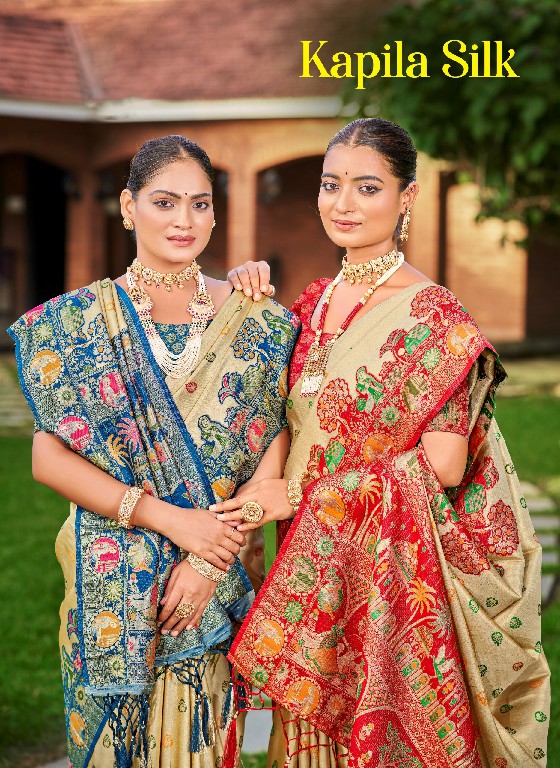 BUNAWAT KAPILA SILK WHOLESALE SILK ZARI WEAVING FESTIVE WEAR INDIAN SAREES FOR WOMEN ONLINE