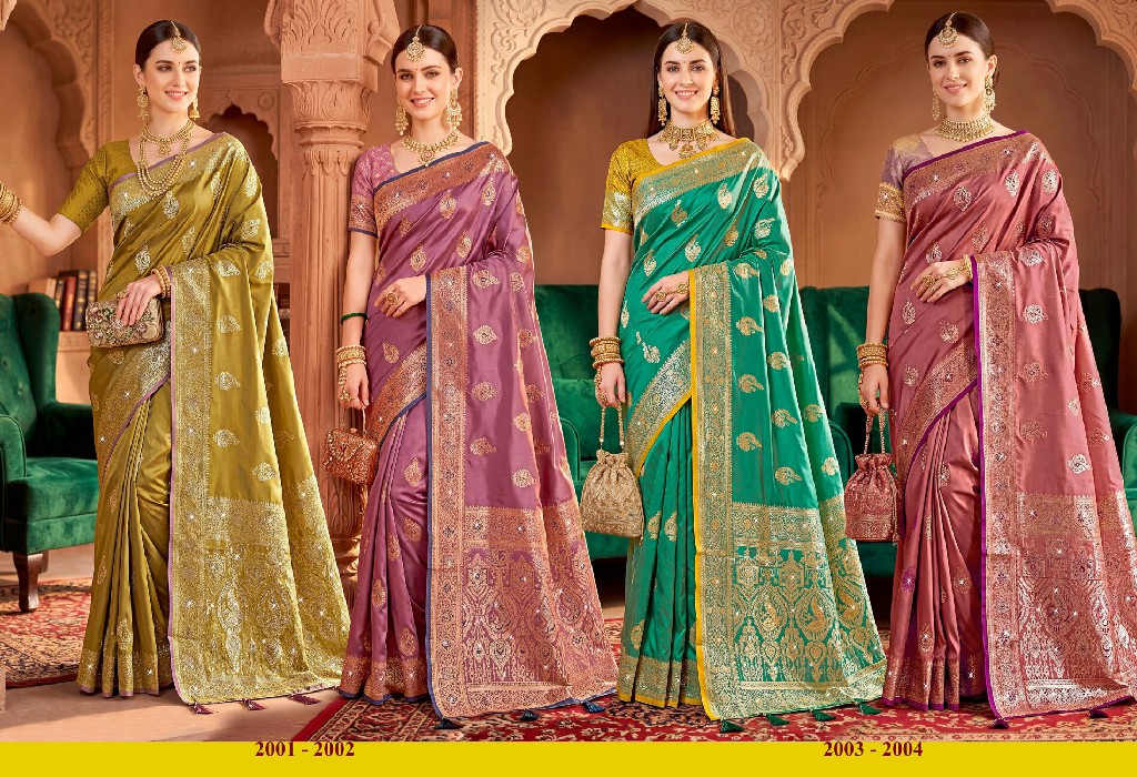SAROJ UMANG SATIN SAROSKI VOL 2 WHOLESALE PURE SATIN SILK FUNCTION WEAR INDIAN SAREES FOR WOMEN EXPORTER