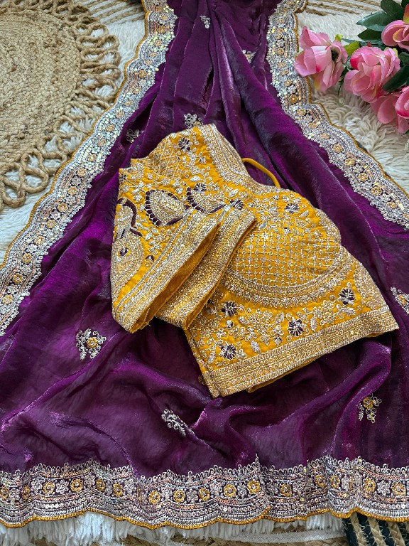 TEXTILEDEAL PRESENT SABYASACHI INSPIRED SPACE SILK BEAUTIFUL SAREES FOR WOMEN EXPORTER
