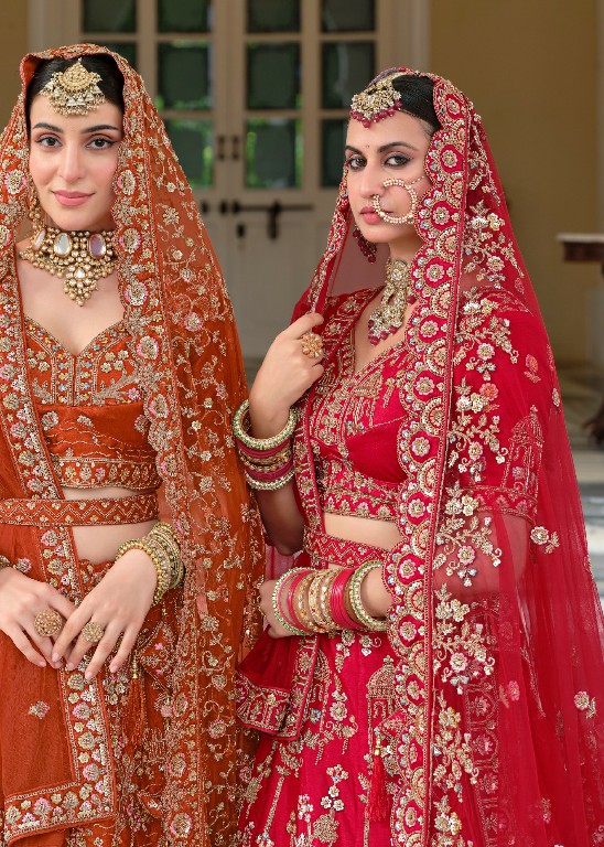 ANANTESH LIFESTYLE WEDDING BRIDE VOL 4 WHOLESALE READYMADE PREMIUM SILK WITH WORK BRIDAL WEAR LEHENGA CHOLI FOR EXPORT