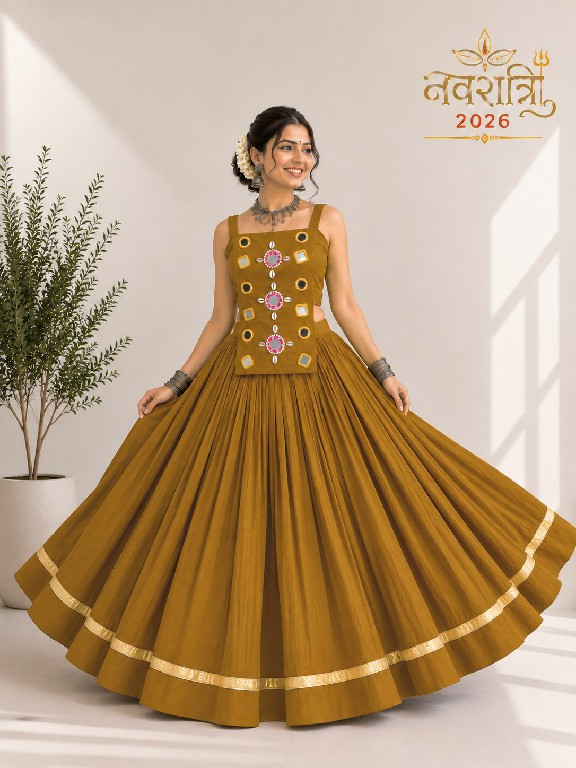 TEXTILEDEAL D.NO SKU-7106 WHOLESALE READYMADE ROMAN SILK BEAUTIFUL FLARED NAVRATRI CHANIYA CHOLI FOR EXPORT