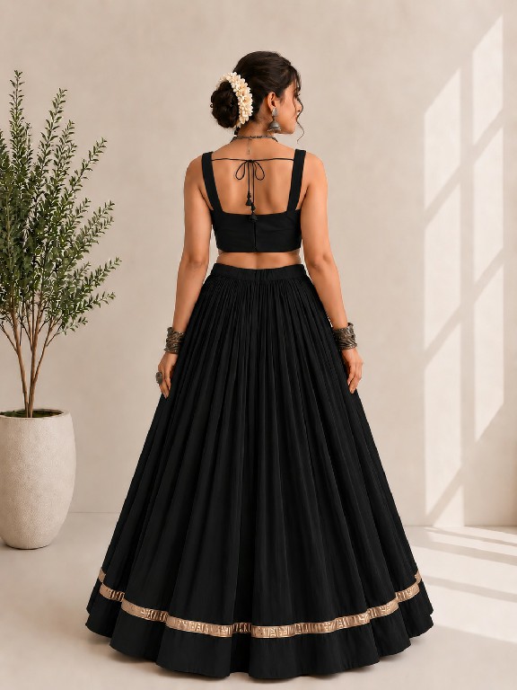 TEXTILEDEAL D.NO SKU-7106 WHOLESALE READYMADE ROMAN SILK BEAUTIFUL FLARED NAVRATRI CHANIYA CHOLI FOR EXPORT