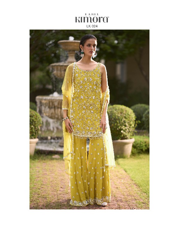 LABEL KIMORA COLLECTION VOL 3 WHOLESALE READYMADE GEORGETTE PARTY WEAR 3 PCS SUITS FOR WOMEN ONLINE