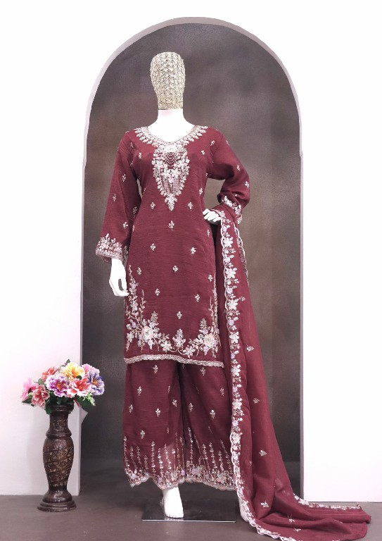 MAARIA-A D.NO 1004 WHOLESALE READYMADE CRUNCHY BEADS WORK PAKISTANI ELEGANT 3 PCS SUITS SUPPLIER