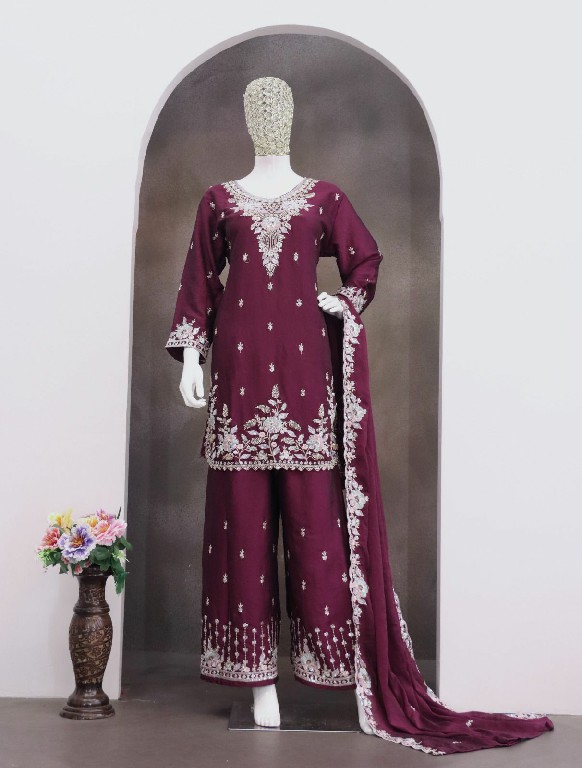 MAARIA-A D.NO 1003 WHOLESALE READYMADE RANGOLI CRUSH BEADS WORK PAKISTANI 3 PCS SUITS FOR EXPORT