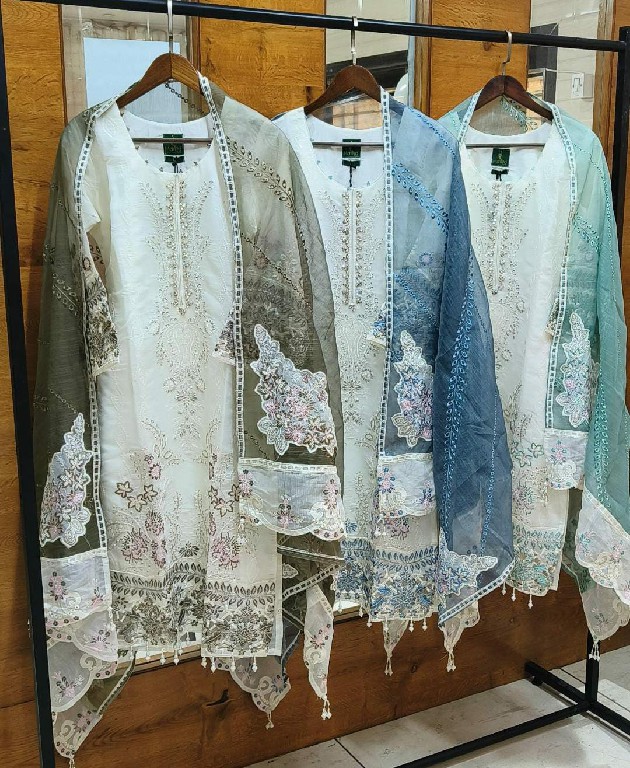 TEXTILEDEAL D.NO KMS-206 WHOLESALE READYMADE COTTON SILK BEAUTIFUL 3 PCS SUITS EXPORTER