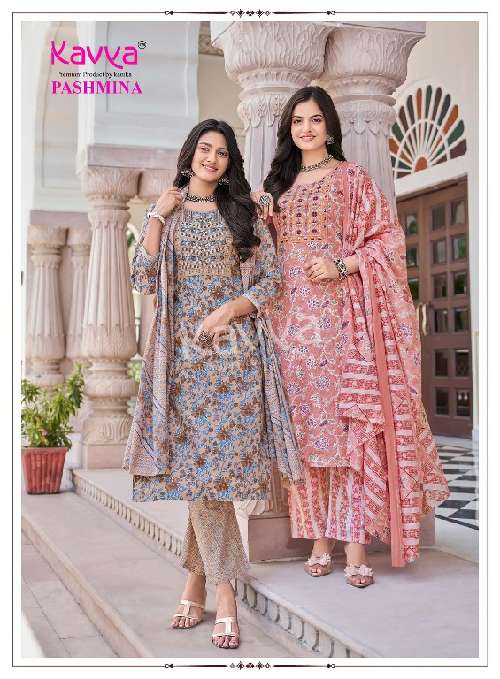 KAVYA PASHMINA VOL 24 WHOLESALE READYMADE MALAYSIAN COTTON UNIQUE DESIGN 3 PCS SUITS EXPORTER