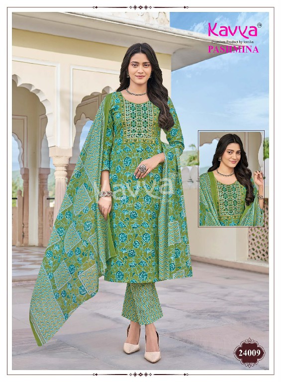 KAVYA PASHMINA VOL 24 WHOLESALE READYMADE MALAYSIAN COTTON UNIQUE DESIGN 3 PCS SUITS EXPORTER