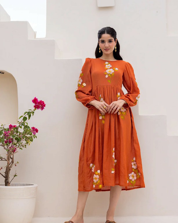 PURPLE CREATION LIYA WHOLESALE READYMADE KOTA CHECKS PRINTED BIG SIZE STYLISH ONE PEACE DRESS FOR WOMEN SUPPLIER