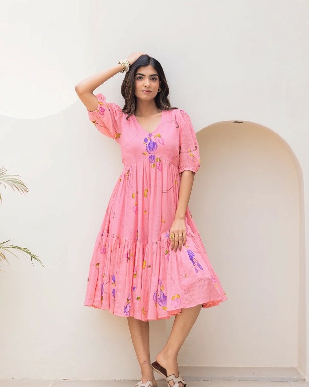 PURPLE CREATION LIYA WHOLESALE READYMADE KOTA CHECKS PRINTED BIG SIZE STYLISH ONE PEACE DRESS FOR WOMEN SUPPLIER