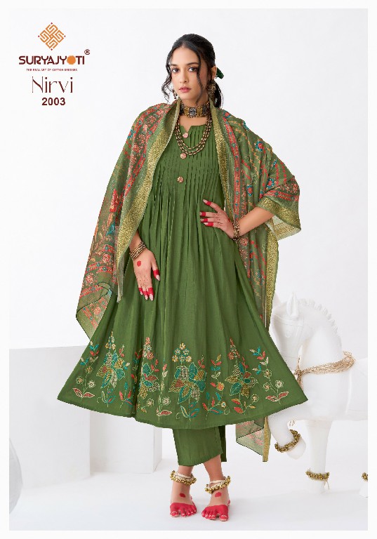 SURYAJYOTI NIRVI VOL 2 WHOLESALE READYMADE ROMAN MODAL SILK ANARKALI SPECIAL 3 PCS SUITS EXPORTER