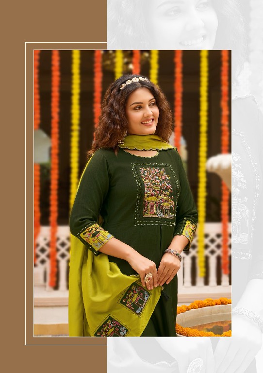 WOOGLEE UTSAVI WHOLESALE READYMADE VISCOSE WEAVING ELEGANT LOOK 3 PCS SUITS SUPPLIER