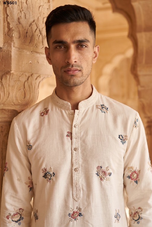 OUTLUK WEDDING COLLECTION VOL 55 WHOLESALE READYMADE HEAVY OCCASION WEAR KURTA WITH PANT FOR MEN SUPPLIER