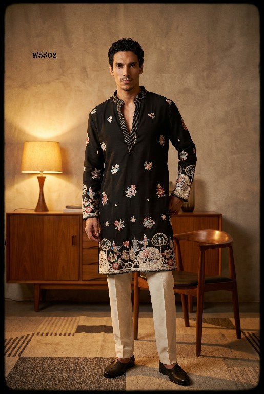 OUTLUK WEDDING COLLECTION VOL 55 WHOLESALE READYMADE HEAVY OCCASION WEAR KURTA WITH PANT FOR MEN SUPPLIER