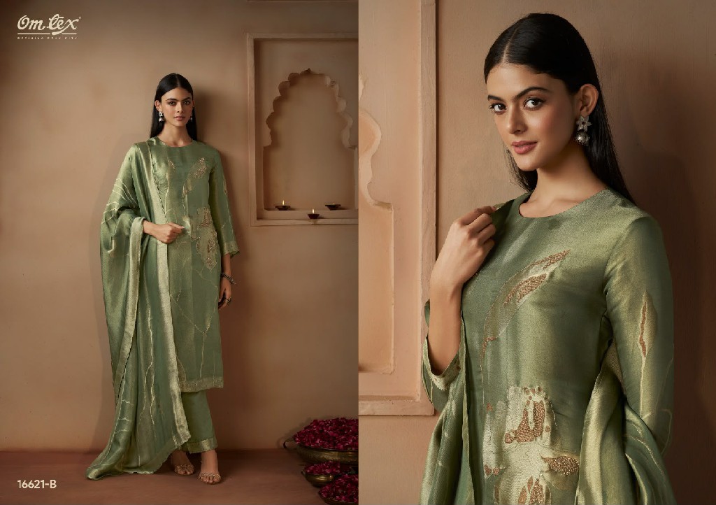 OMTEX DESIYA WHOLESALE GIRAFFE SILK JACQUARD UNSTITCH SALWAR SUITS EXPORTER