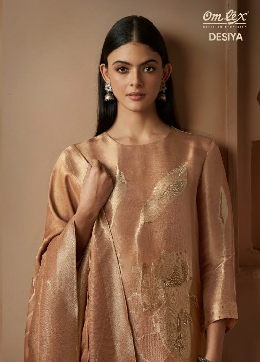 OMTEX DESIYA WHOLESALE GIRAFFE SILK JACQUARD UNSTITCH SALWAR SUITS EXPORTER